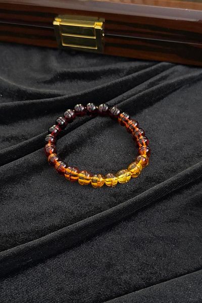 dergah tesbih Country Color Drop Amber Bracelet
