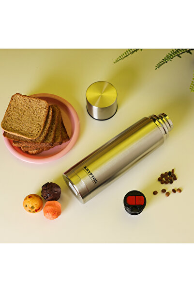 KRYPTON KNVF6287 Stainless Steel Vacuum Bottle, 1L