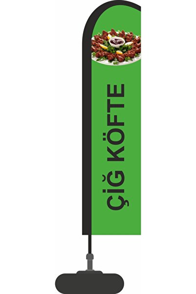 ARSLAN BAYRAK REKLAM PROMOSYON 75X300 CM YELKEN BAYRAK/OLTA BAYRAK SETİ ÇİĞKÖFTE