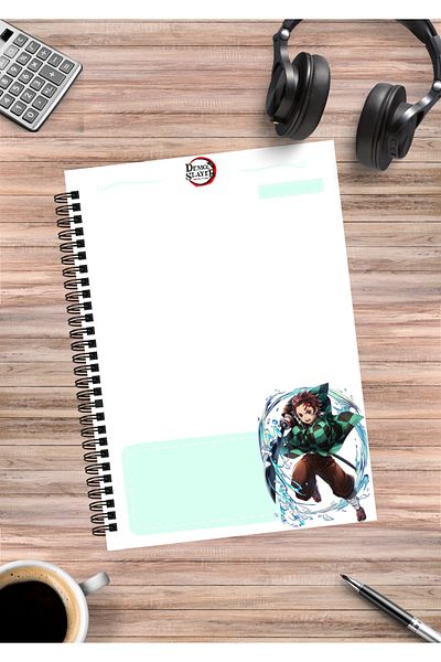 mertfigur Demon Slayer Anime Spiral Notebook A5 (50 Sheets)