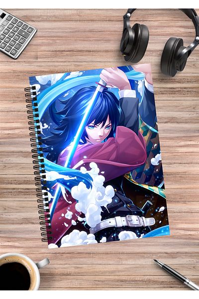 mertfigur Demon Slayer Anime Spiral Notebook A5 (50 Sheets)