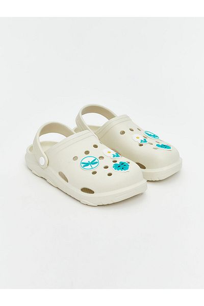 LC Waikiki Γυναικείες παντόφλες παραλίας LCW STEPS Beige printed