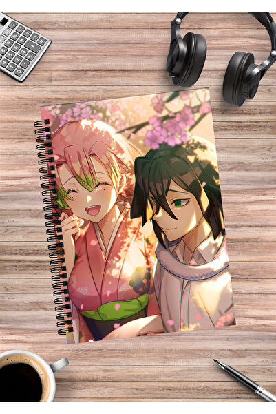 mertfigur Caiet cu spirală Demon Slayer Anime A5 (50 coli)