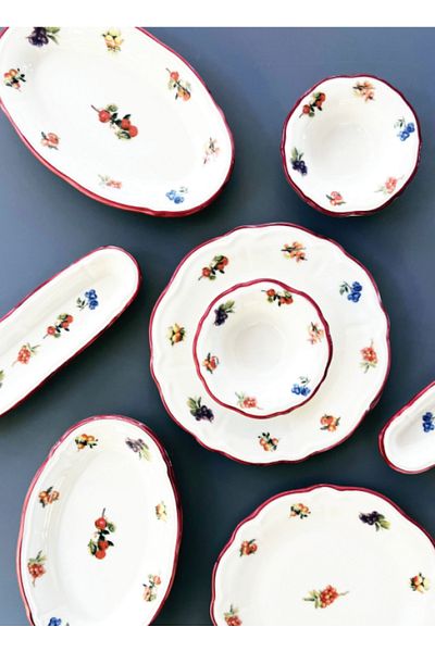 PORSER Rustic Grace Fulya Breakfast Set 14 Pieces