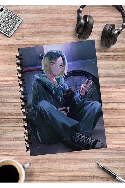 mertfigur Haikyuu Hinata Kageyama Kenma Anime Spiral Notebook A5 (50Sheets)