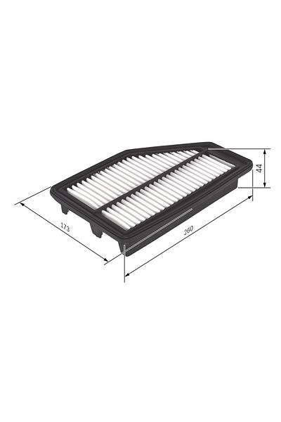 Bosch Air Filter Honda Cr-V 2.0 1/2007 - 4/2013 114 (Kw) Re