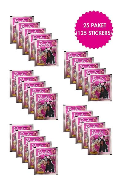 Panini Licensed Barbi Collectible 25 Pack (125 Stickers) Sticker Together We Shine