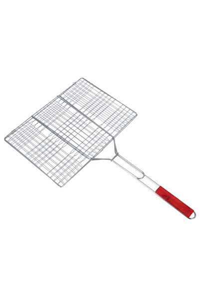 ROYALFORD Barbeque Grill Chromium Plated Iron with Wooden Handle RF10373