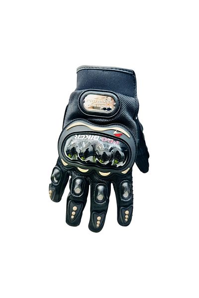 Generic Motorcycle Gloves , Full Finger Motorbike Gloves Anti-slip Outdoor Hard Knuckle Leather Gloves