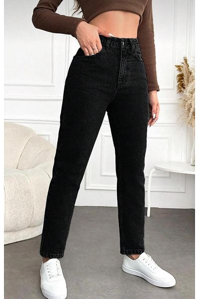 SU SHE Women's Mom Jean - Boyfriend Style up Waist Power Lycra