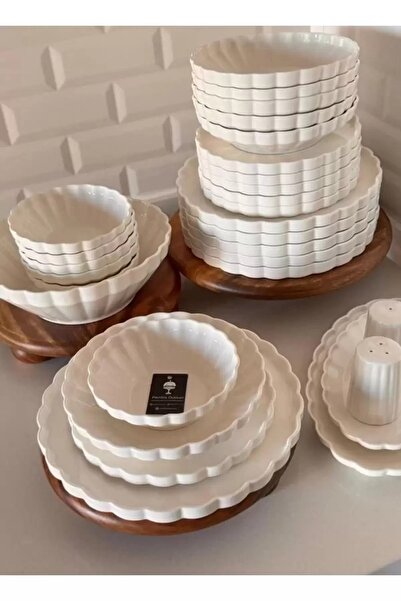 MİEN Mien 29 Parça Sade Porselen Yemek Takımı 24S03