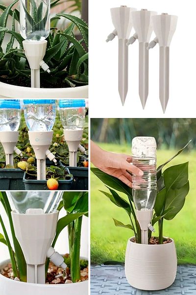 winbox Drip Irrigation Spikes Automatic Plant Watering Apparatus with Adjustable Flow Rate - 3 Pcs