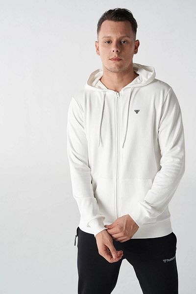 hummel Ανδρικό φούτερ T-IC Ico με φερμουάρ λευκό 921836 -9003