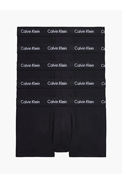 Calvin Klein Erkek LOW RISE TRUNK 5li Underwear Boxer - Siyah
