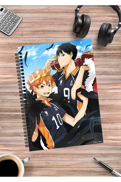 mertfigur Haikyuu Hinata Kageyama Kenma Anime Spiral Notebook A5 (50Sheets)