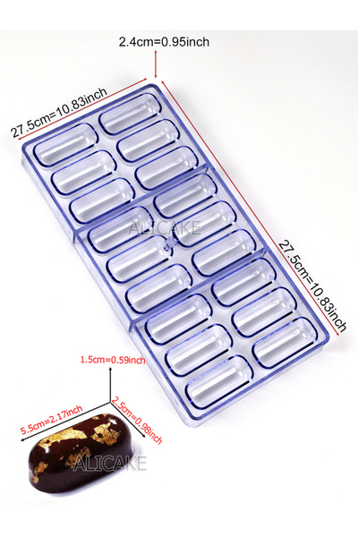 Choice AL05-F9207 قالب شوكولاتة من البولي كربونات على شكل قلب كروي لقوالب الخ...