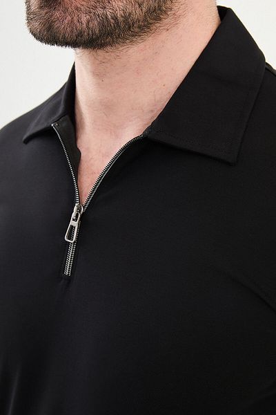 Mcr Combed Polo Zippered Collar