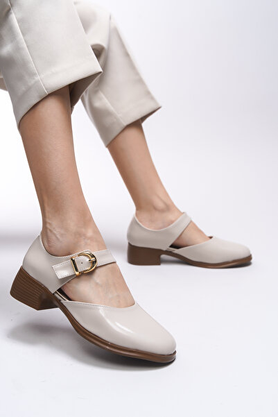 Riccon Saeldyl Kadın Klasik Topuklu Ayakkabı 0012300 Ten Rugan