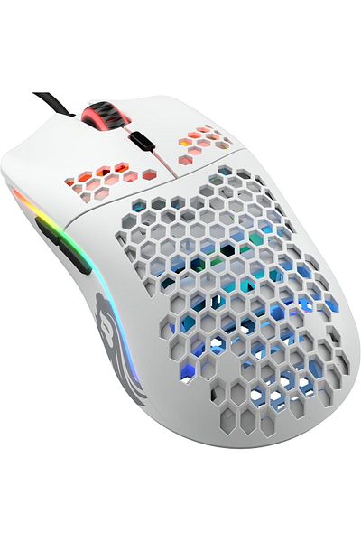 Glorious Model O- Wired Mouse, 58g, RGB, White