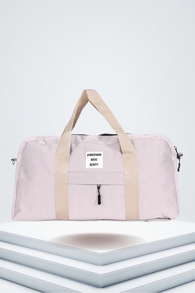 atmospherebsc Geantă originală unisex cu 2 compartimente, cu fermoar în față, curea lungă, cu volum mare, pentru sală de gimnastică, fitness