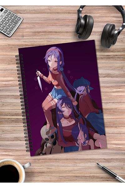 mertfigur Miside Mita Anime Spiral Notebook A5 (50 Sheets)