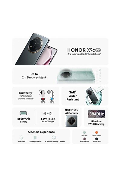 HONOR هونر X9c 12/256 جيجابايت تيتانيوم أسود