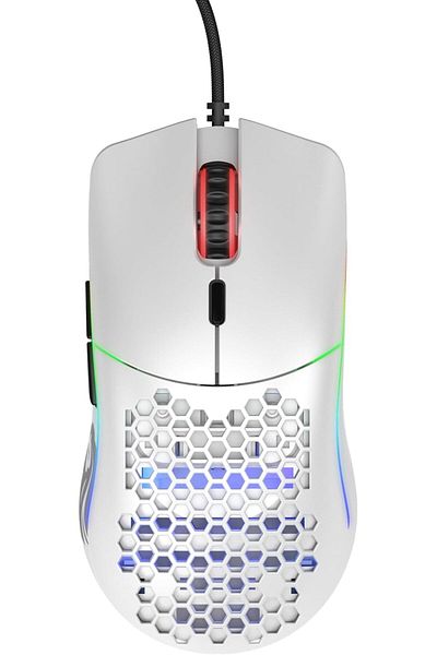 Glorious ماوس سلكي موديل O، 67 جرام، RGB، أبيض