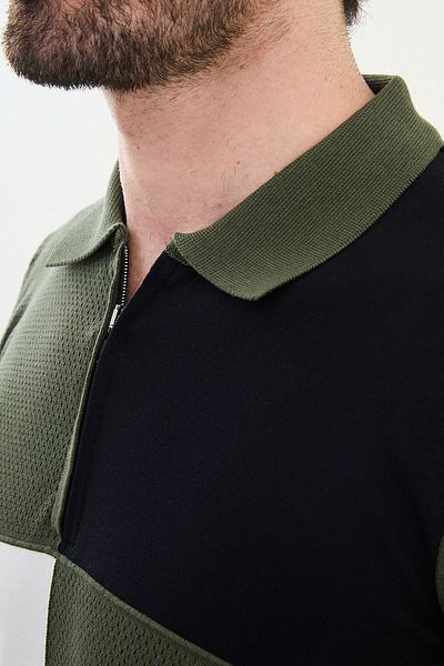 Mcr Knitwear POLO ZIPPERED COLLAR