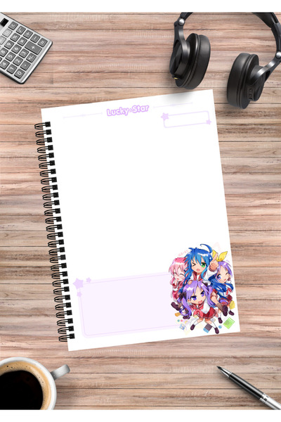 mertfigur Caiet cu spirală Lucky Star Anime A5 (50 coli)