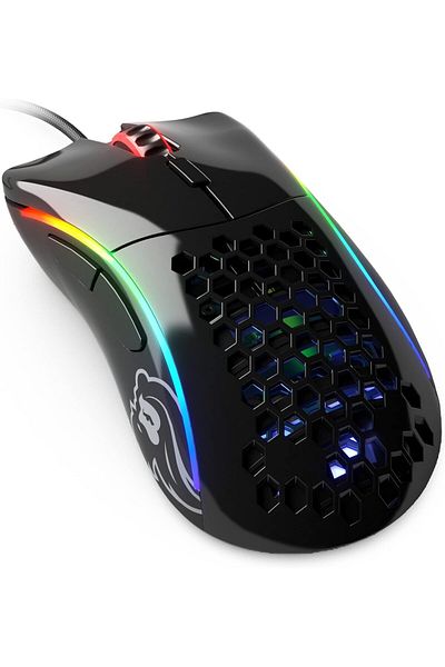 Glorious Model D- Wired Mouse, 61g, RGB, Glossy Black