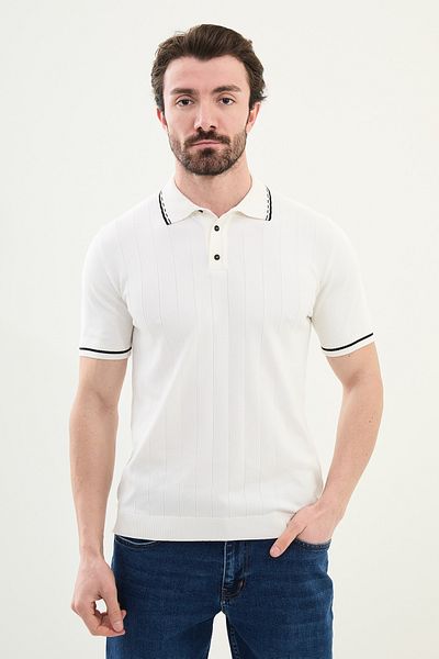 Mcr Knitwear POLO BUTTONED COLLAR