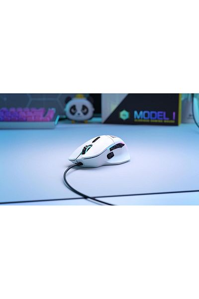 Glorious Model I Wired Mouse, 69g, RGB, White