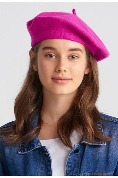 ergül çanta Women's French Painter Felt Beret
