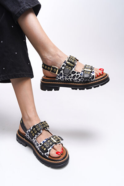 Riccon Ysalitia Women's Sandals 0012120   Patent Leather Leopard