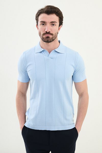 Mcr Pulover de tricotaj cu gât polo