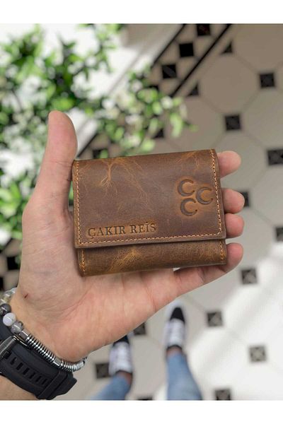 Visso leather Мъжки кожен портфейл VISSO 660 Cup Matrix Military Speed ​​​​Fashion Leather Accordion с кредитна карта