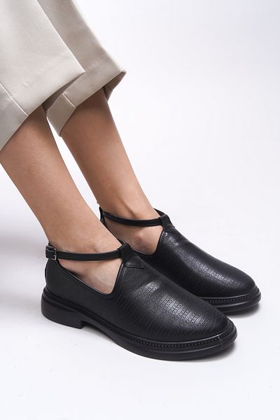 Riccon Pantofi casual pentru femei Imaraele 0012455   Piele neagră
