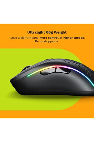 Glorious Model D 2 Wireless Mouse, 66g, 26K DPI, Black