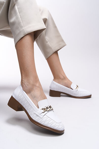 Riccon Evelyrra Жіночі лофери 0012302 Білий