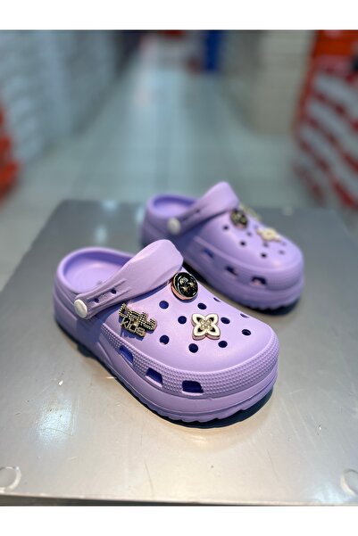 Akınal Bella High Sole Children's Stoned Closed Front Slippers