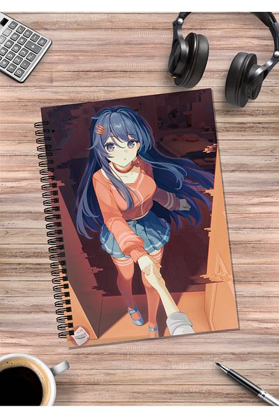 mertfigur Miside Mita Anime Spiral Notebook A5 (50 Sheets)