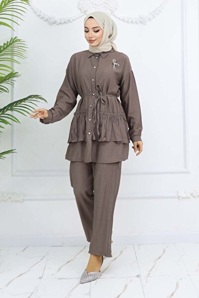 benguen Frilly Suit Mink 4793 Detailed Brooch Information