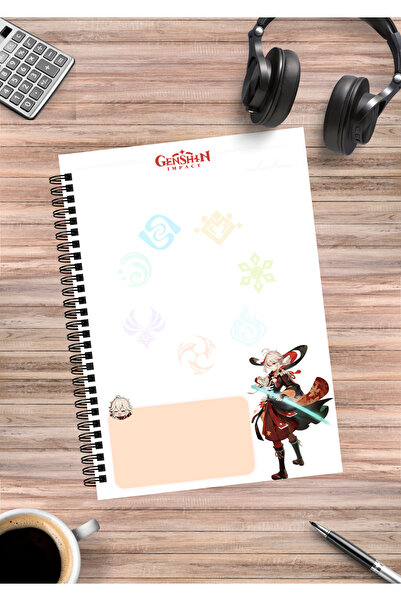 mertfigur Genshin Kazuha Anime Spiral Notebook A5 (50Sheets)