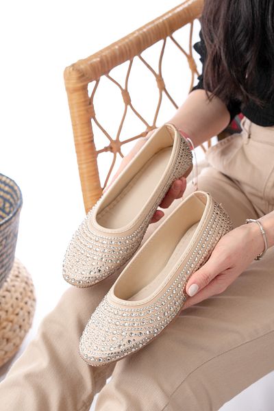 Slipcat Women's Helmeted Stone Daily Ballerina Shoes