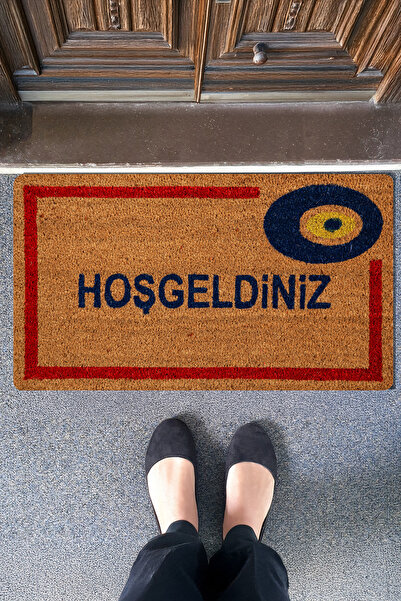 Sereserpe Coco Yıkanabilir Kaydırmaz Tok Dokulu Kapı Önü Paspası Hediyelik Ho...