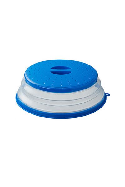 Choice Z7627-BU Microwave Splatter Cover Heating Folding Cover Silicone Fresh-keeping Cover Oil-proof Splas