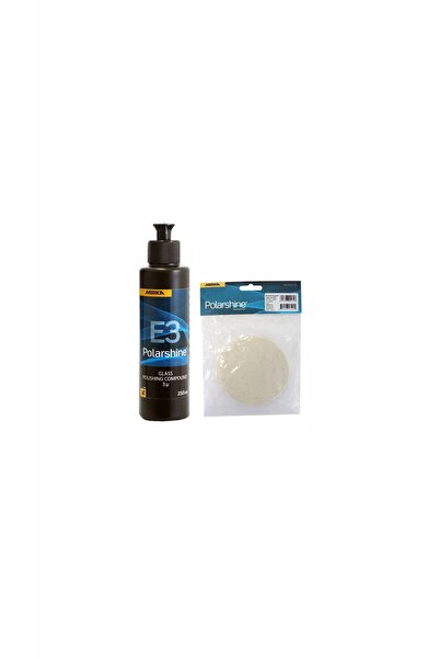 detailmarket Mirka E3 Cam Pastası 250 ml Ve Cam Keçesi 125 Mm Set