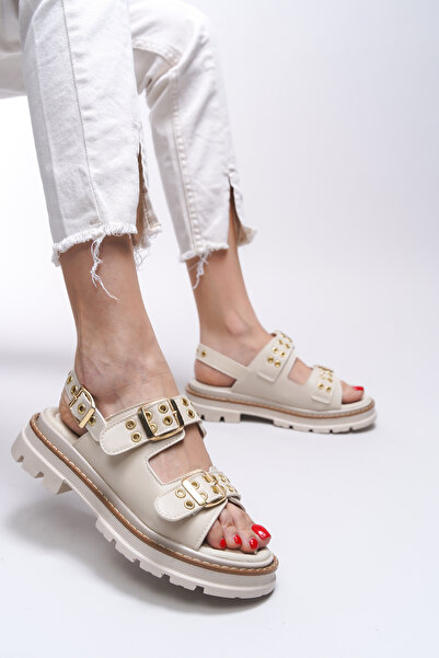 Riccon Ysalitia Women's Beige Sandals 0012120