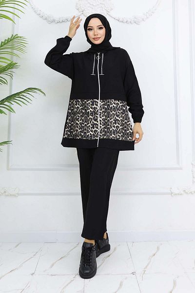 benguen Chain Leopard Suit - Black 4748 Model Number