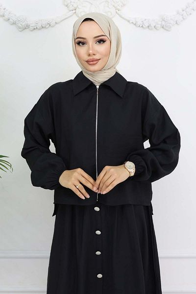 benguen Zippered Dress Suit - Black 4807